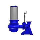 Amarex KRT K kurulum türü pompası - Sabit ıslak kurulum (sudan çıkarılmış motor ile S1 işletimi mümkün)