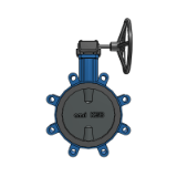 BOAX-B -MN MR Reducers with Material number -BIM data - Centred disc butterfly valves with AMRING elastomer liner