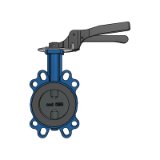 BOAX-B with Manual CR/CM Handle - Centred disc butterfly valves with AMRING elastomer liner