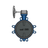BOAX-B with MN MR Reducers - Centred disc butterfly valves with AMRING elastomer liner