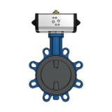 BOAX-B with ACTAIR NG - Centred disc butterfly valves with AMRING elastomer liner