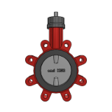 BOAX SF Bareshaft - Centred disc butterfly valves with elastomer liner for Building services