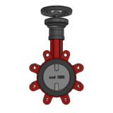 BOAX SF Manual Control MA_MS- Material number Data - Centred disc butterfly valves with elastomer liner for Building services