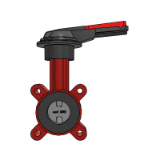 BOAX-SF with LP ¼ turn handle operation - Centred disc butterfly valves with elastomer liner for Building services