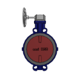 ISORIA 10 with MN MR Reducers - Centred disc butterfly valves with AMRING elastomer liner