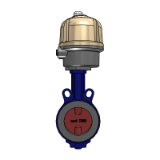 ISORIA 16 with actuator AQ_AQL Configured -BIM Data - Centred disc butterfly valves with AMRING elastomer liner