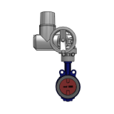 ISORIA 16 with actuator SQ Auma Configured -BIM Data - Centred disc butterfly valves with AMRING elastomer liner