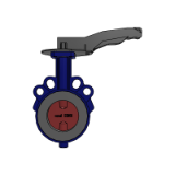 ISORIA 16 with Manual Handles Configured -BIM Data - Centred disc butterfly valves with AMRING elastomer liner