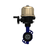 ISORIA 20 with Actuator AQ/AQL - Centred disc butterfly valves with AMRING elastomer liner