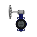 ISORIA 25 with MN MR Reducers - Centred disc butterfly valves with AMRING elastomer liner