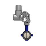 KE Elastomer ACTELEC ¼ turn electric actuators Auma - Centred-disc Butterfly Valve with PFA Liner