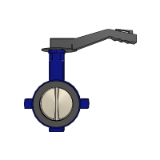 KE Elastomer Manual control - Handles - Centred butterfly valve with elastomer liner