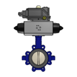 KE ELASTOMER with DYNACTAIR NG - Centred-disc Butterfly Valve with PFA Liner