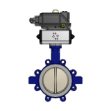 KE PLASTOMER with ACTAIR NG - Centred-disc Butterfly Valve with PFA Liner