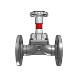 SISTO-16TWA with Material number -BIM Data - Maintenance-free Flanged Ends Diaphragm Valve